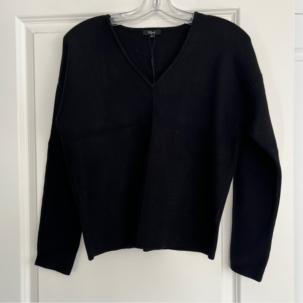 Rails Black V-Neck Sweater